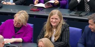 Josephine Ortleb im Bundestag (Foto: SR)