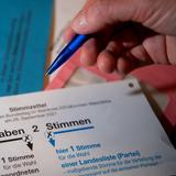 Ein Stimmzettel der Bundestagswahl 2021. (Foto: picture alliance/dpa | Sven Hoppe)