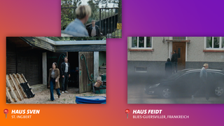 Bildausschnitte aus dem Saar-Tatort "Das Böse in dir" mit Ortsmarken darunter (Foto: SR)