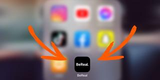 Die BeReal App auf einem Smartphone. (Foto: UNSERDING)