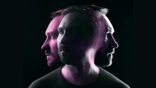 Ein Mann schaut in verschieden Richtungen, der Hintergrund ist schwarz. (Foto: Hagen Feetly/Pressefoto)