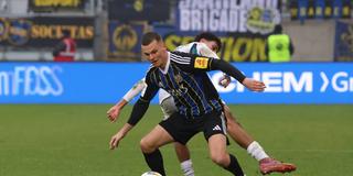 Florian Pick (1. FC Saarbrücken), Ayoube Amaimouni-Echghouyab (TSG 1899 Hoffenheim II) (Foto: IMAGO / Fussball-News Saarland)