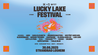 Grafik mit allen Acts, Datum und Ort des Lucky Lake Festivals (Foto: Lucky Lake)