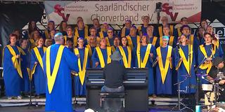 Der Modern Church Choir Nalbach bei Sing City 2024 (Foto: SR)